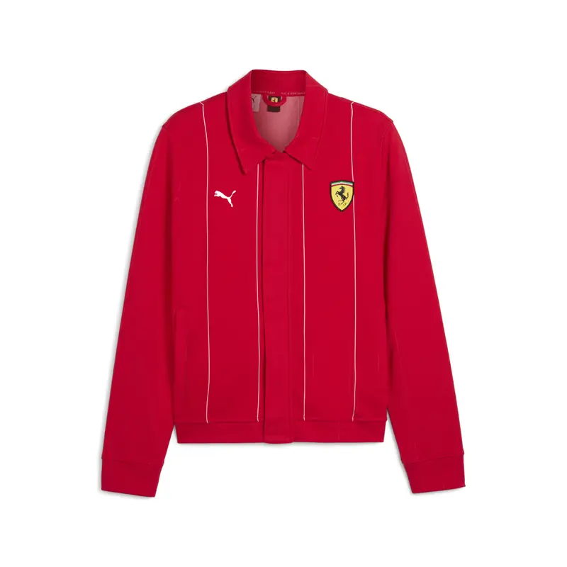 PUMA Mens Scuderia Ferrari Race Premium Jacket Athletic Outerwear Casual - Red
