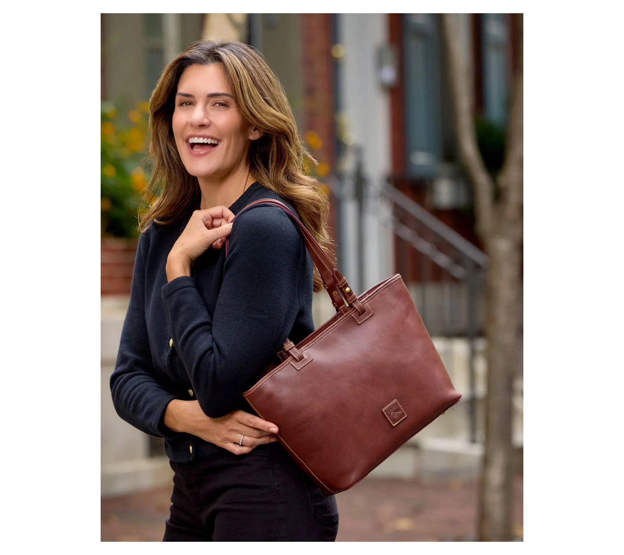 Dooney & Bourke Florentine Leather Small Leisure Shopper