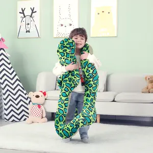 IKASA Giant Snake Stuffed Animal Plush Toy,106" Large Cobra Cute Jumbo Soft Toys,Huge Big Size Fluffy Plushy Fat Oversized Plushie,Gifts for Kids