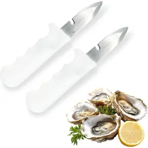 2 count Oyster , 2026  Model Oyster Shucker,  Oyster Opener with Comfortable Non-slip Grip, Durable Solid  for  Kinds of Shells