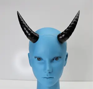 XLarge Demon Queen Horns Oni ogre cosplay headband for Cosplay, Festivals, costume, devil, gothic, rave, halloween, uv reactive