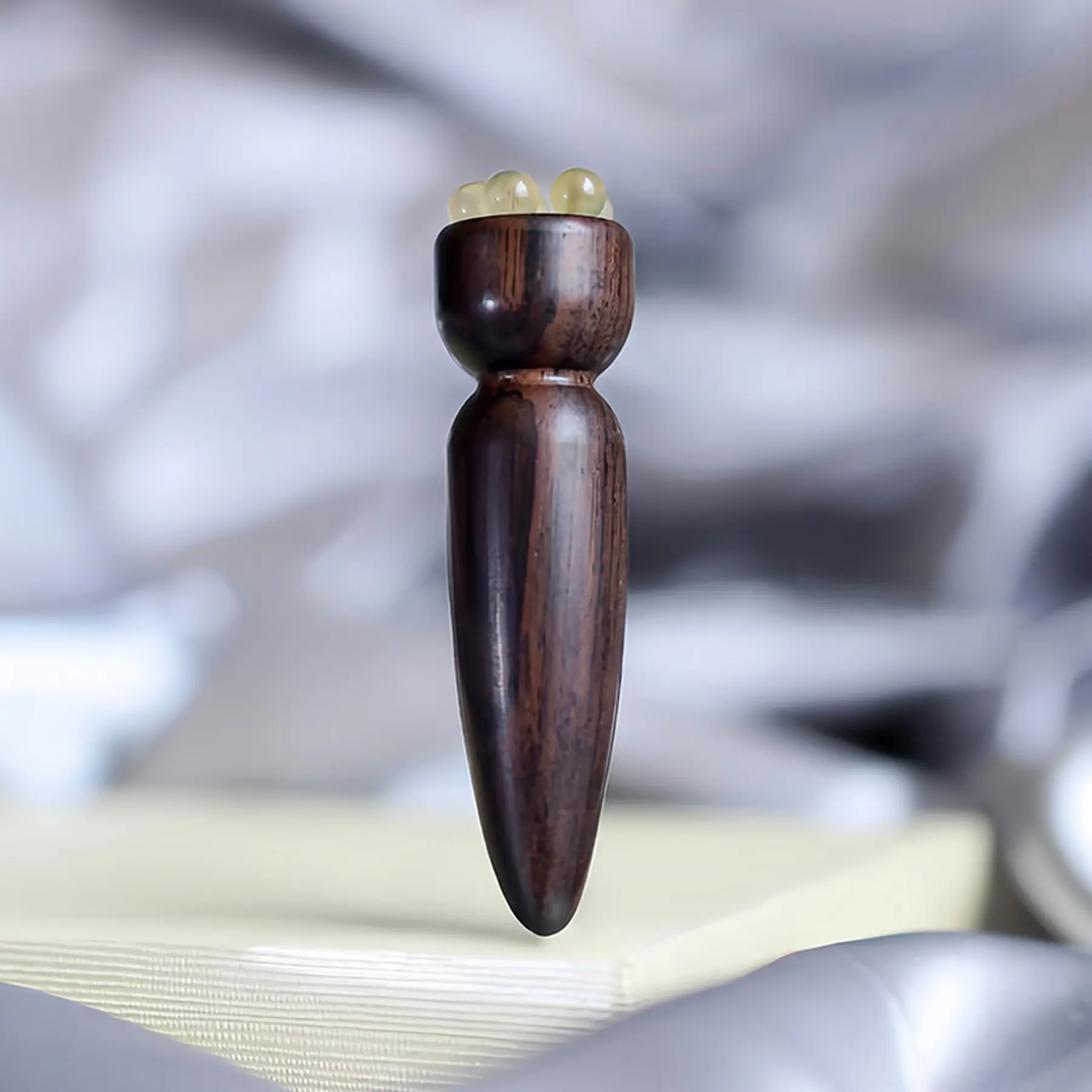 Sandalwood Eye & Facial Acupressure Massage Tool – Manual Wellness Care