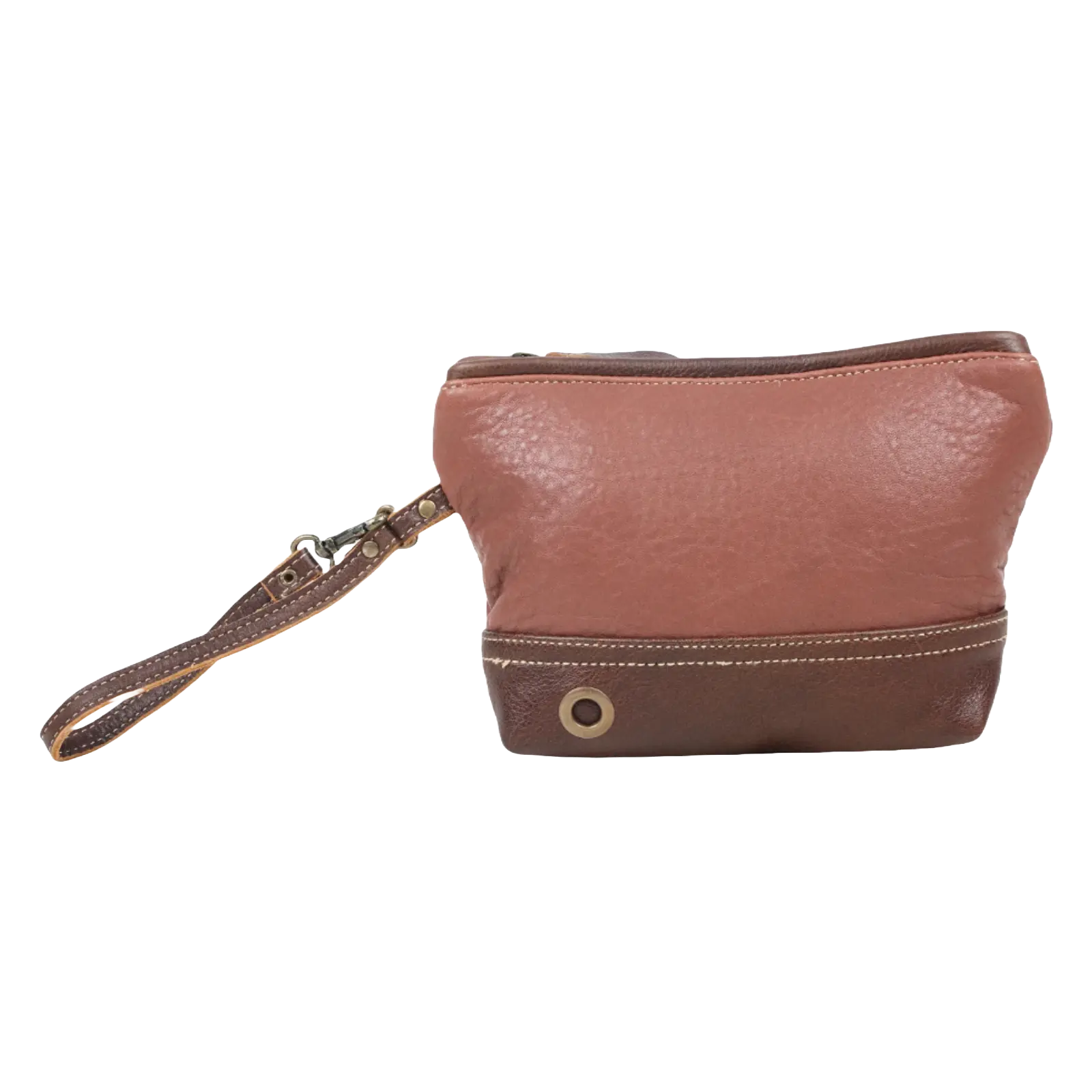 Myra Bag Ladies Pomme D'orenge Leather Wristlet Pouch S-1528
