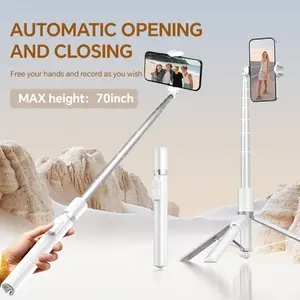 70“ Phone Tripod, Tripod for iPhone & Portable Selfie Stick Tripod with Remote, Phone Tripod Stand for Video Recording, Travel Tripod for Cell Phone Tripod Compatible with iPhone 15/14/13/Android (Best gift for Christmas)
