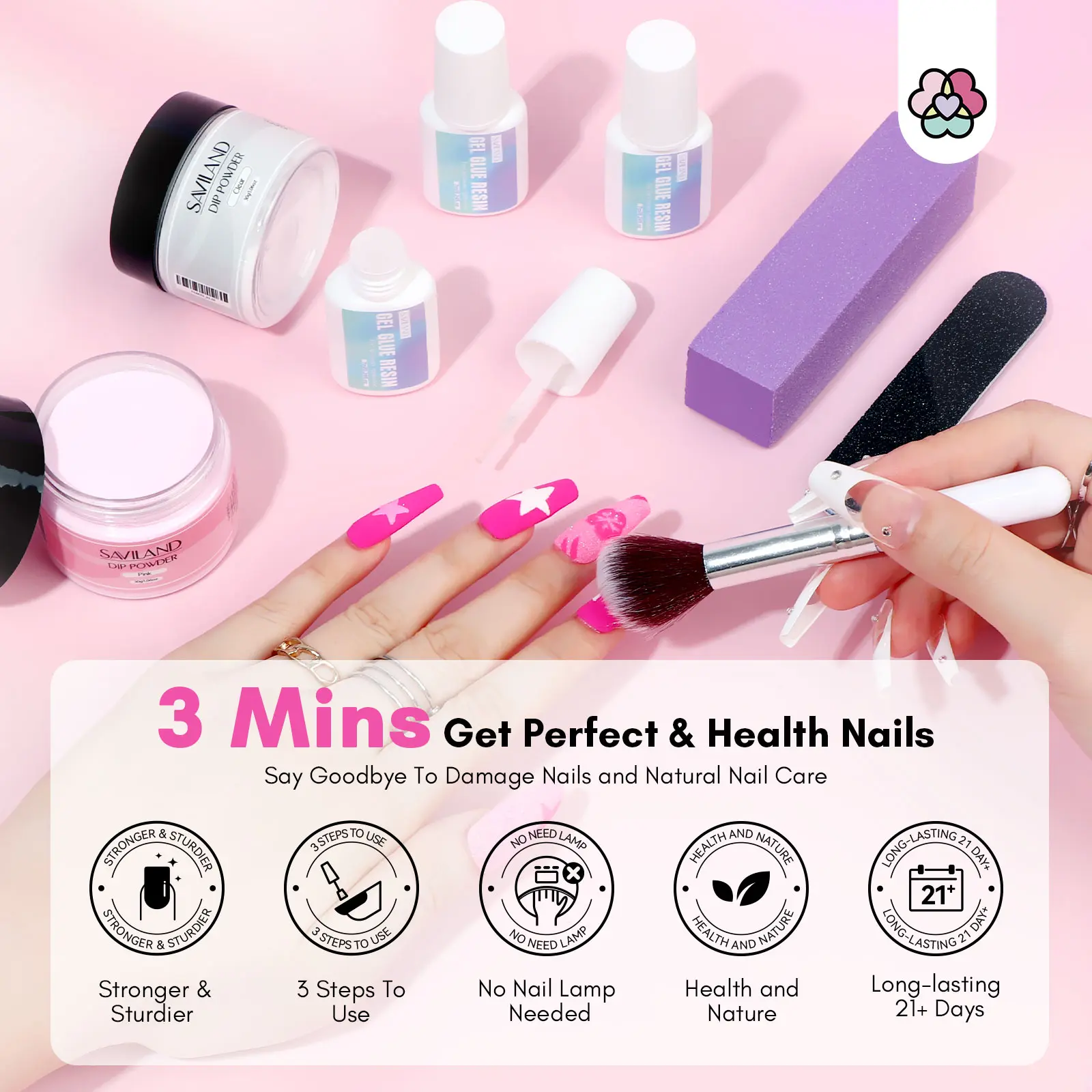2 pcs 1.06oz Nail Repair Kit for Damaged Nails