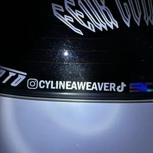 Instagram/ tiktok handle decal (description)