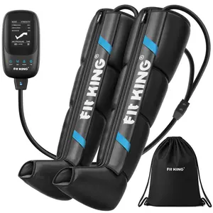 【FIT KING】 Full Leg Massager Fast Recovery System, Calf & Thigh & Foot  Full-leg Air Compression Massage Boots, for Faster Circulation and Better Muscle Recovery After Exercise, Mothersday gift