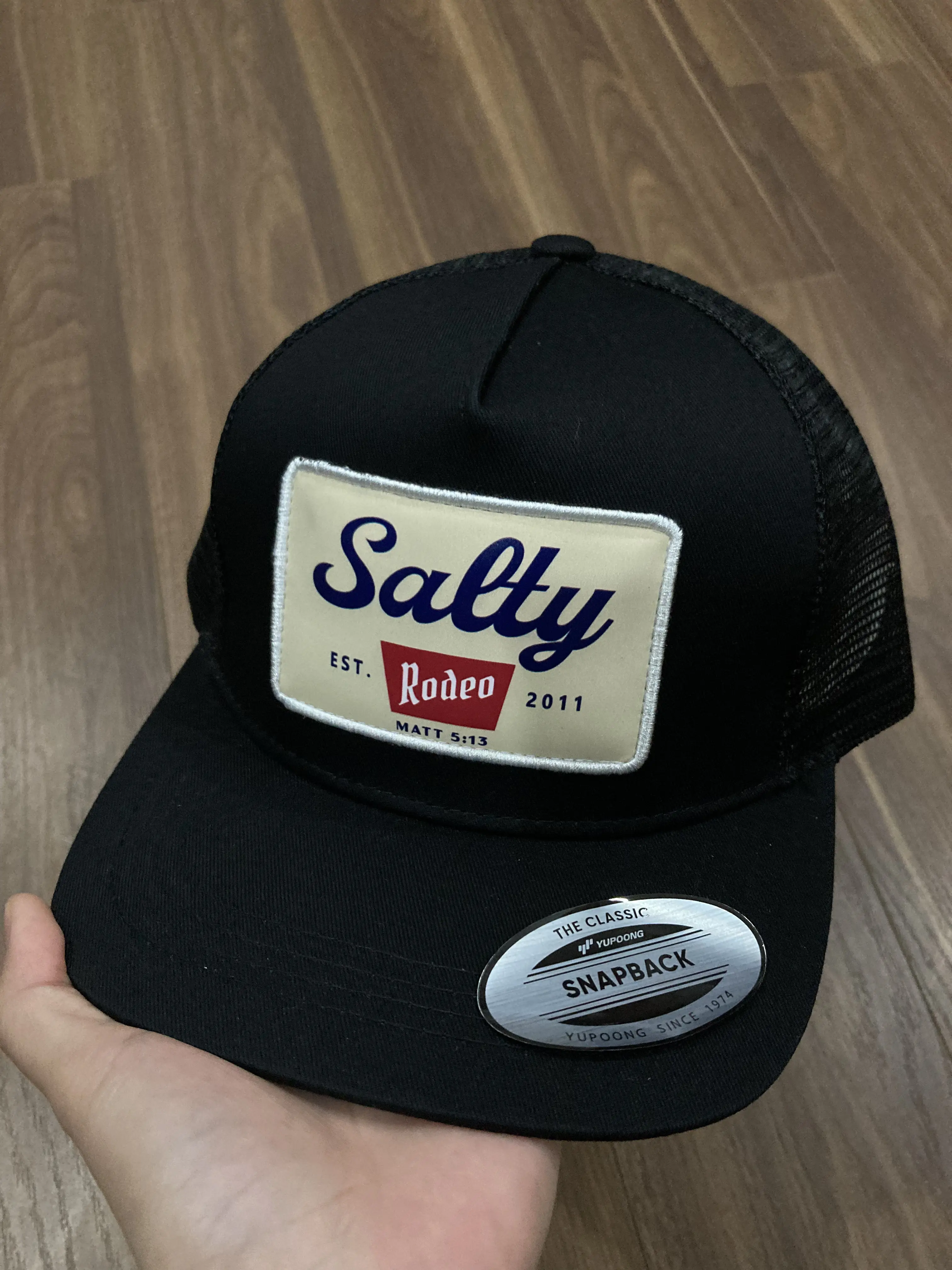 [Clearance Sale] Salty Leather mix Embroidered Hat, 10-15 days shipping