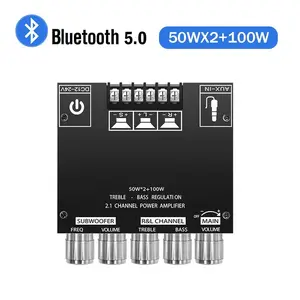 Channel Bluetooth 5.0 CS8673E 2.1 Subwoofer Amplifier Board 50W X 2+100W Power Audio Stereo Amplifier Board Bass AMP AUX