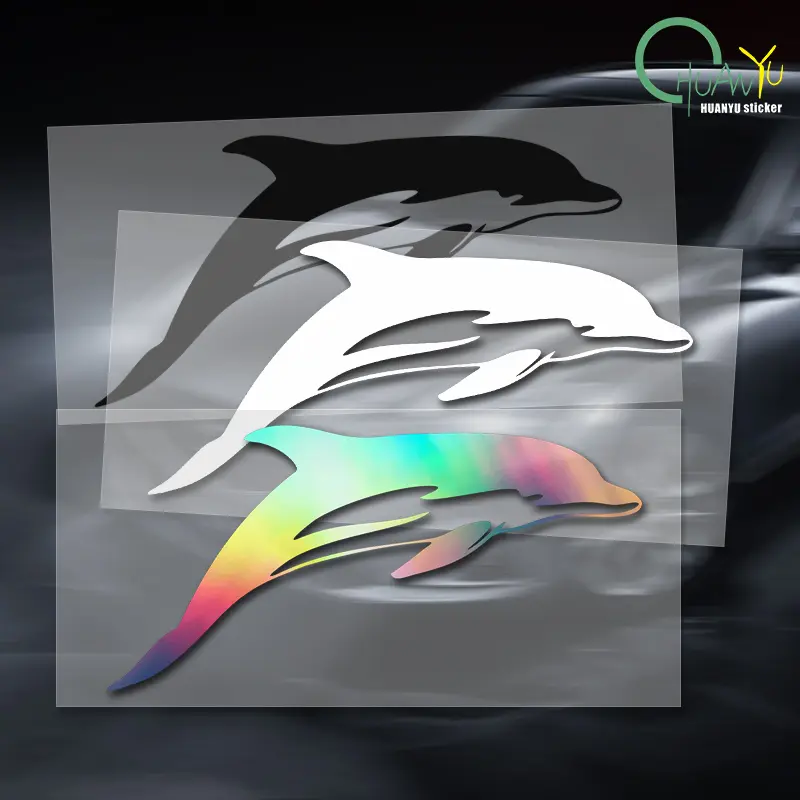 For Car Car stickers, vinyl stickers, dolphin girl motorcycle decoration accessories, creative laptop helmets
