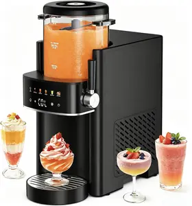 【Deal】Slushie Machine with Self-Freezing, 3-in-1 Ice Cream Maker and Margarita Machine, No Ice Needed Rapid Chill Slushy Maker for Home, Parties, 6 preset mode，Frozen Drinks, Frappe, Smoothie,  Summervibes，Automatic cleaning，summermusthave