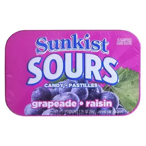 Sunkist Sours - Grapeade Candy Snack Sunkist Sours - Grapeade Candy Snack