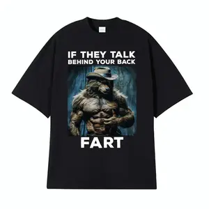 Funny “If They Talk Behind Your Back” Meme Graphic T-Shirt – 100% Cotton Oversized Short Sleeve Tee, Y2K Humor Streetwear Top