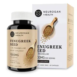 Neurogan Health Fenugreek Seed Capsules | 1,000 mg Per Serving, 60 Capsules