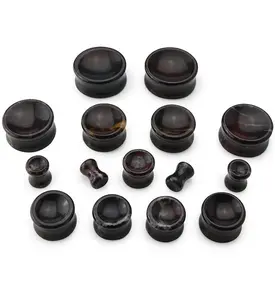 Concave Bloodstone Plugs