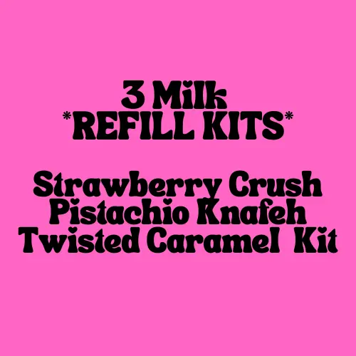Milk - Strawberry Crush, Dubai & Caramel