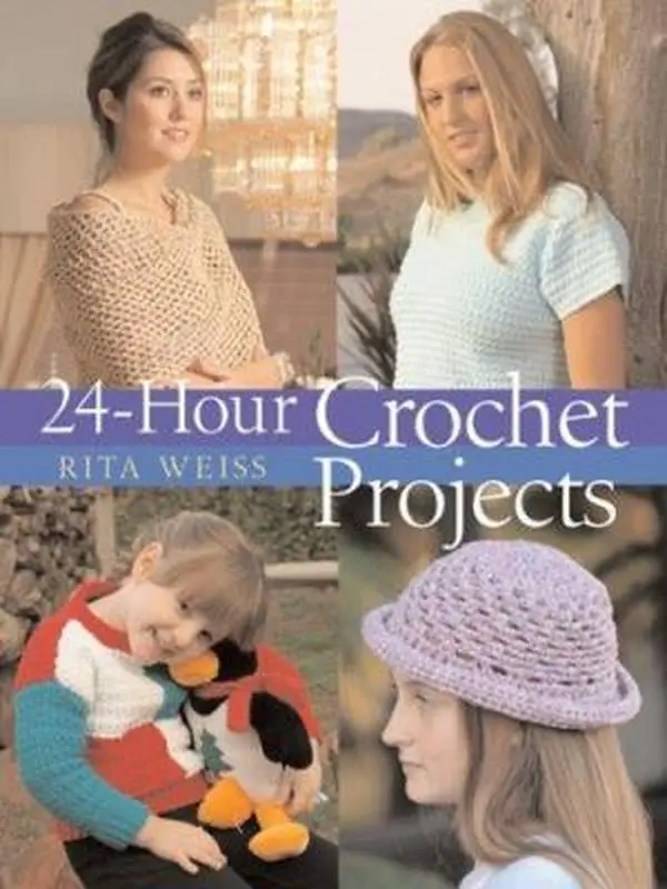 USED Book - 24-Hour Crochet Projects by Rita Weiss (Paperback) - english
