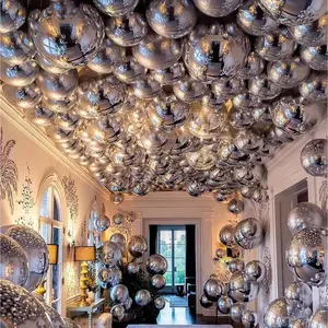 Silver Foil Balloons 10Pack 22 Inch Large Round Foil Big Giant 4D Jumbo Inflatable Mirror Ball Mylar Balloons for Graduation Birthday Engagement Space Themed Party Decorations - Tools & Hardware.