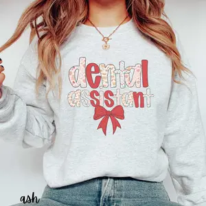 Dental Assistant Sweatshirt Christmas, Cute Dental Sweatshirt Holiday, RDA Gift