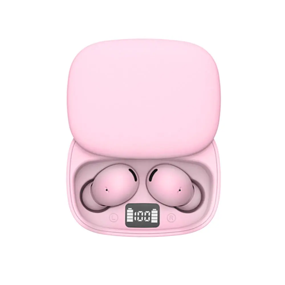 New TWS Wireless Earphones Sliding Charging Case, Wireless Earbuds, Mini Music Headphones, LED Power Display, Comfortable In-Ear Fit, Compatible with Android iOS Microsoft Devices, True Wireless Headphones