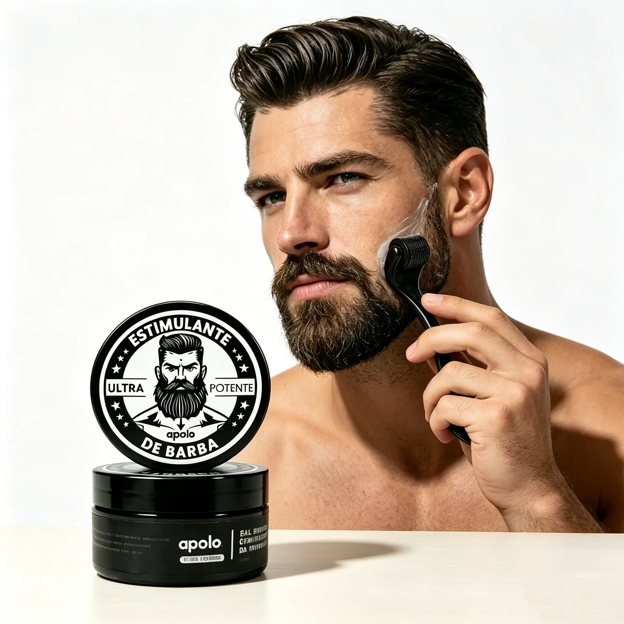 Apolo Men's Extra Strong Minoxidil Beard Cream byApolo.2X: A powerful hair loss stimulant that quicklyactivates and repairs hair follicles