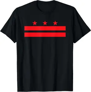 100%cotton Washington DC Flag T-Shirt T-Shirt