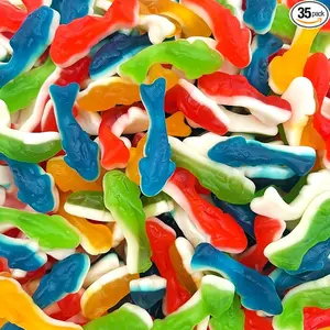 Gummy Sharks Candy - Colorful Gummy Snack with Various Shapes and Colors Bonbon Sweet