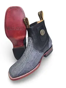 Vachers Botin Vaquero Oreja De Elefante Para Caballero 100% Leather Sole Comfortable Stylish Mexican Crafted Boot