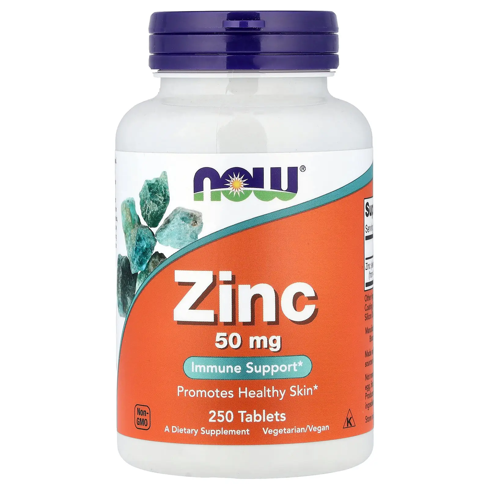 NOW Foods Zinc, 50 mg, 250 Tablets