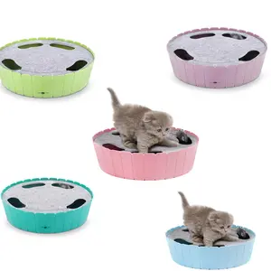 Pawaboo 4 Holes Whack-a-mole Electric Cat Toy, Interactive Cat Toy with Running Mouse, Pop and Play Hide Seek Cat Toy,Pet Supplies