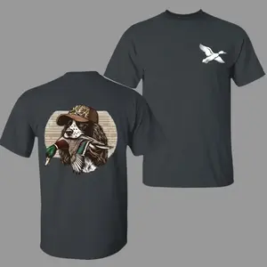 Bird Dog Shirt, Duck Hunting T-Shirt, Duck Dog Graphic Tee, Gift For Hunter Dad, American Hunter Outfit, Duck Season Tee