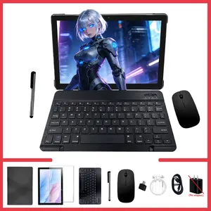 Best Gift 10.1 Inch Android Tablet Set, Annual Bestseller! Dual Camera, Bluetooth-compatible Calling, Blue//silver Color, Ideal for Gifts