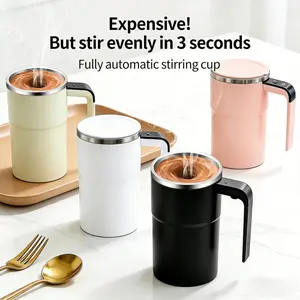 Small size, great magic. A compact automatic stirring cup = say goodbye to spoons! A savior for busy mornings. This automatic stirring cup allows me to sleep 5 more minutes! It can also be given as a gift.