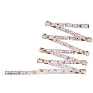 Crescent Lufkin 5/8" X 6' Red End Engineer's Scale Wood Rule - 1066DN , White