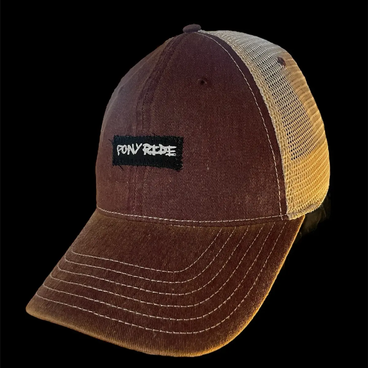 Pigment dyed Pony  ride cap