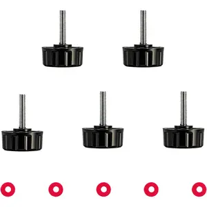 5 Pack Screws Nuts Caps for Fishing Spinning Reels Knob Power Handle Grip
