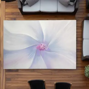 Begin Home Decor C1ROAR57937DQO 5 x 7 ft. Petals Living Room Minimalist Outdoor Rectangle Area Rug