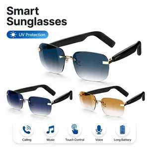 2026 Smart Glasses with 6H Playtime Bluetooth Call Music UV & Blue Light Protection Waterproof Outdoor Sports Gift