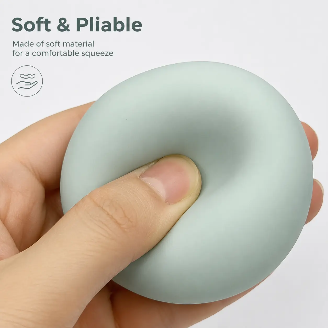 1 Piece Soft Stretchy Squishy Mochi Fidget Toy, Deformable Tear Resistant Sensory Toy for Daily Stress Relief