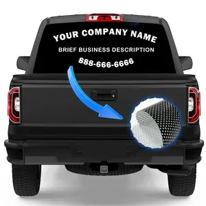 Custom Rear Window Car Decal – Business Advertising Back Glass Print (Weatherproof)