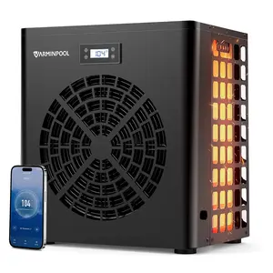 VARMINPOOL 16,000 BTU Swimming Pool Heat Pump Electric Pool Heater for Above Ground Pools Up to 5,400 Gallons, Heating and Cooling Pool Heater 120V