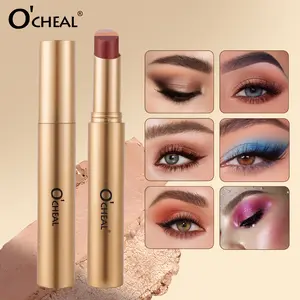 3-in-1  Easy Eyeshadow Stick forBeginners,SmudgeProof in Seconds, One-Stroke Application,Creamy Shimmer TrioEyeshadow Stick Waterproof Longwear LiquidEyeliner Color Changing Lip Oil Trio WaterproofShiny Diamond Eyeshadow