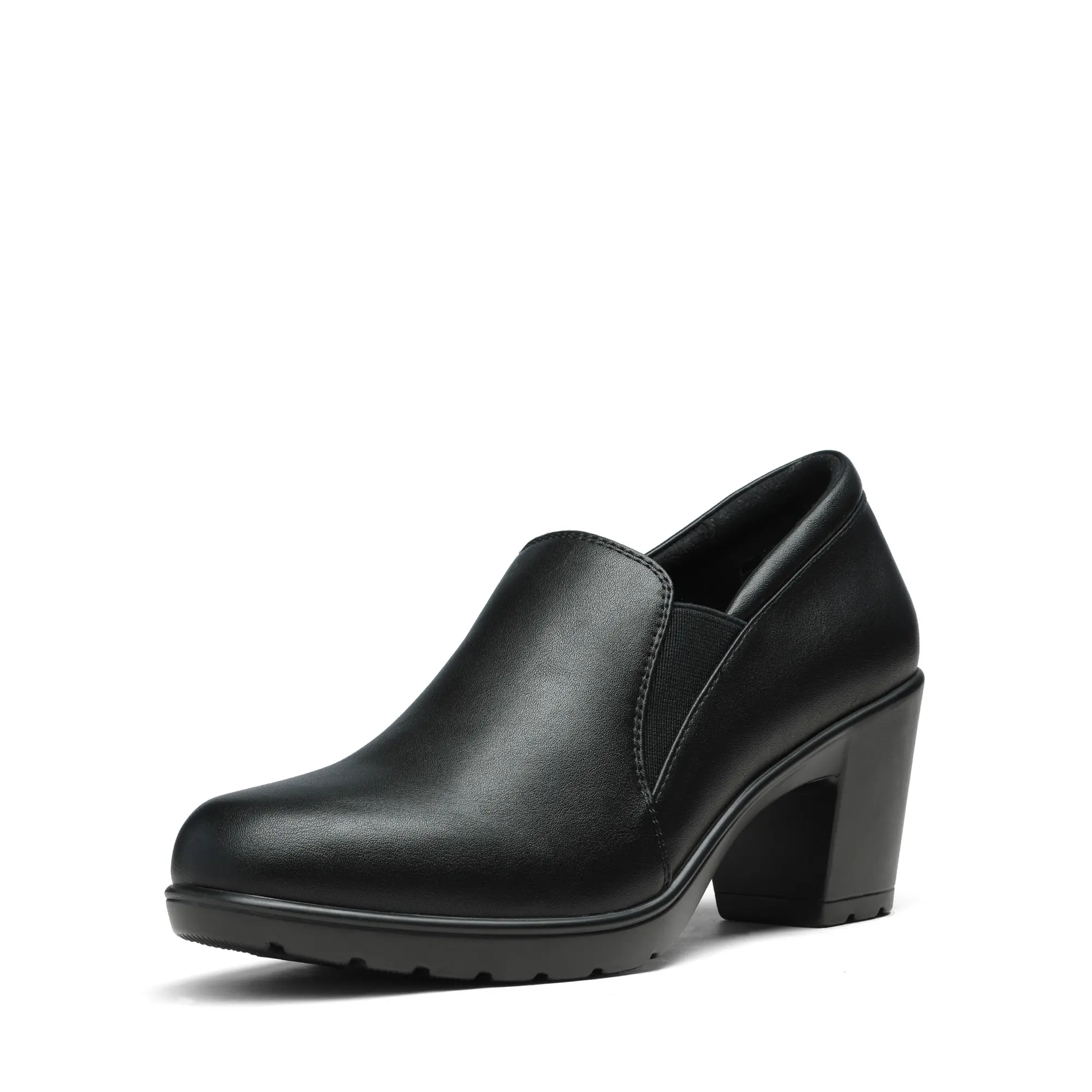 Comfortable Round Toe 2.75-inch Block Heel Versatile Pumps