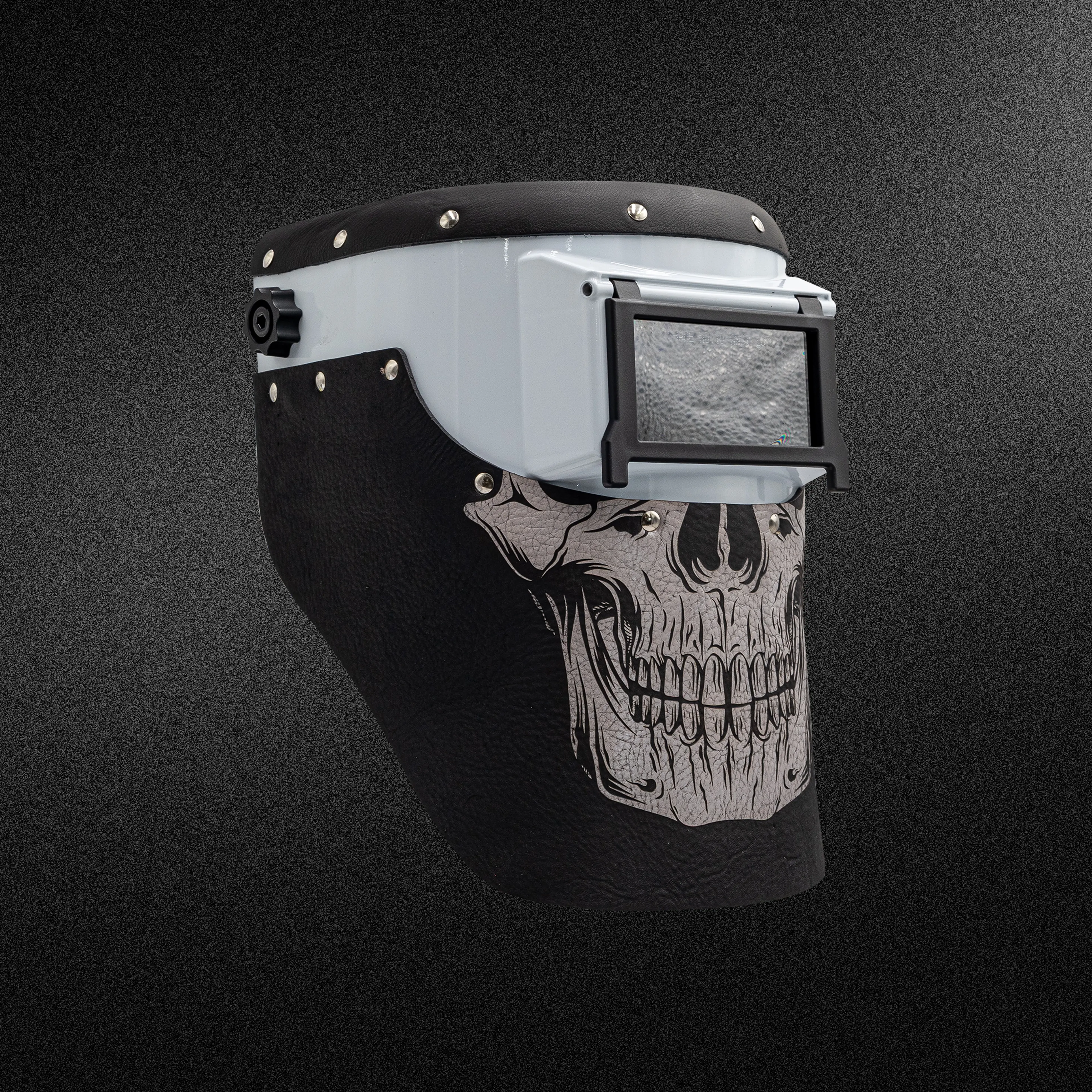 White Slimline - Skull B/W Welding Hood White Slimline - Skull B/W Welding Hood