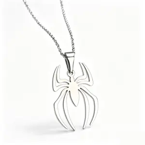 Marvel Spider-Man Necklace - Iconic Emblem Design for Everyday Wear or Special Occasions - Sleek and Stylish Accessory for Fans