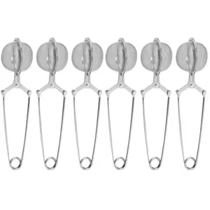Tea Strainers for Loose Tea, 6 Pack Tea Infuser with Handle Fine Mesh Tea Ball Filter Tea Diffusers Steeper for Loose Leaf Tea, Spices, Seasonings