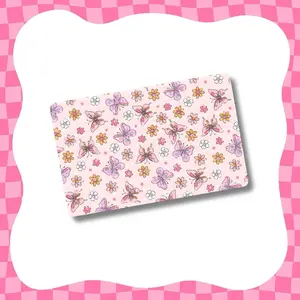 Pink and Purple Butterflies Card Skin - Super Cute & Durable Vinyl Sticker- Water-Resistant & Versatile for Various Card Sizes