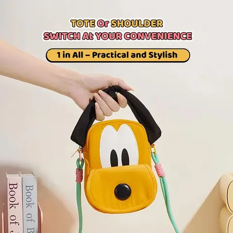 Disney 95th Anniversary Limited Edition Ear Tote Bag - Women's Handbag with Bells & Carbon Steel Accents, Crossbody Shoulder Bag, Everyday Purse for Daily Use & Fan Collection