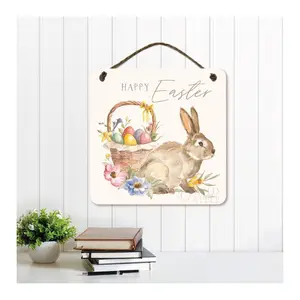 Courtside Market 45 Happy Easter VII 15x15 Artboard with Twine