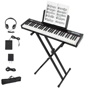 Garvee Electronic Keyboard Set, Electronic 61-Key Keyboard Piano,  Musical Instrument for Beginners and Professionals